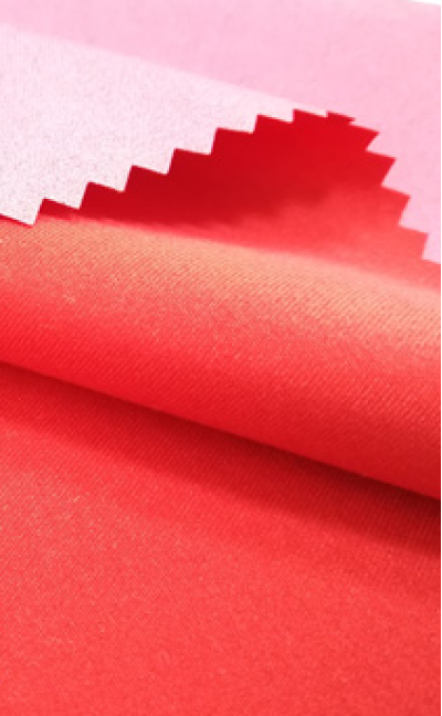 JS-DGAI  斜紋磨毛桃皮絨PU白  戶外防水塗層布料 沖鋒衣棉服裝面料 細節-1